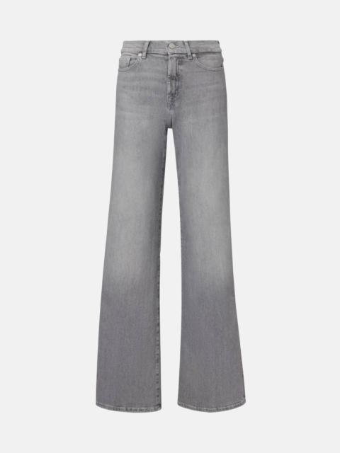 7 For All Mankind Lotta high-rise wide-leg jeans