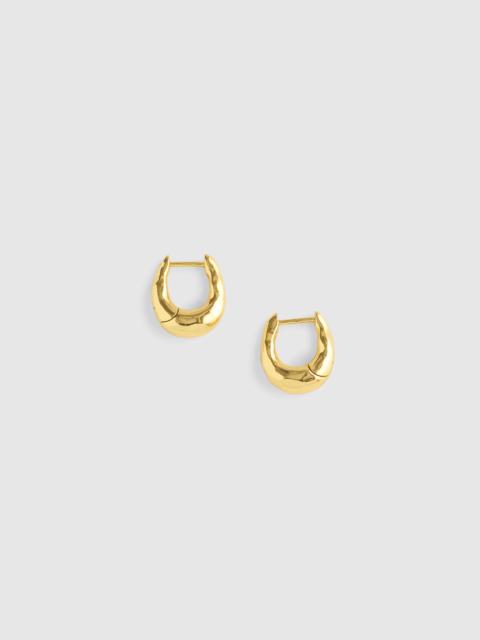 Madewell Hammered Puffy Huggie Hoop Earrings