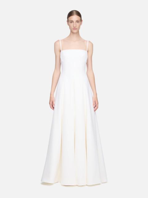 EMILIA WICKSTEAD Oceana Dress in Ivory Single Wool Crepe