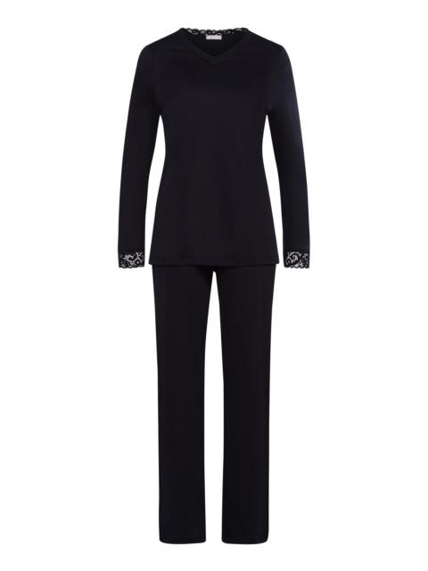 HANRO Moments Lace Trim Cotton Pajama Set