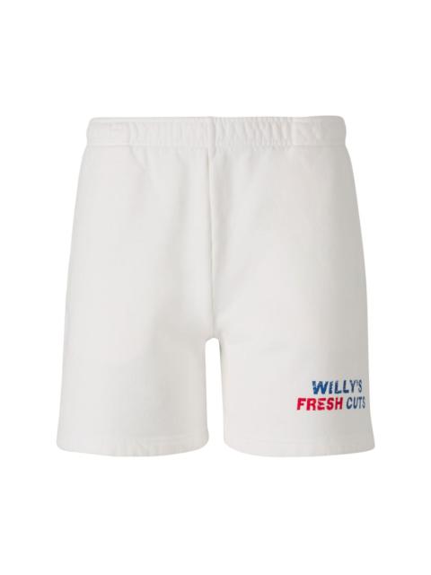 logo-print shorts