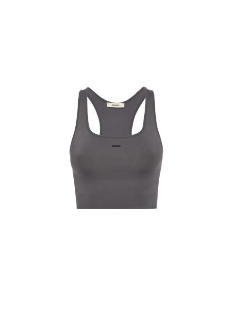 Women's Plant-Stretch Compressive Sports Bra - Volcanic Grey