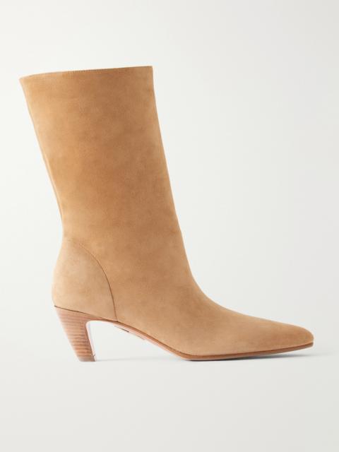 AQUAZZURA Slouchy 50 Suede Ankle Boots