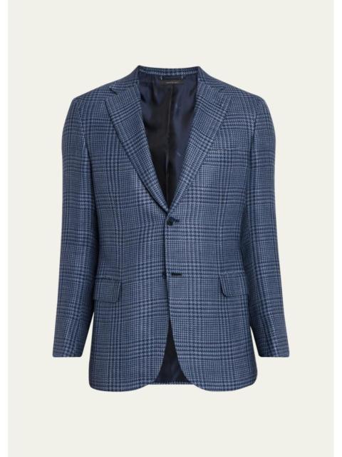 Brioni Men's Wool Houndstooth Plaid Sport Coat