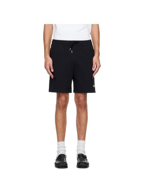 CASABLANCA Black Warped Logo Sweat Shorts