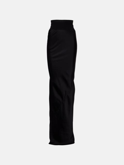 Rick Owens Coda draped satin maxi skirt