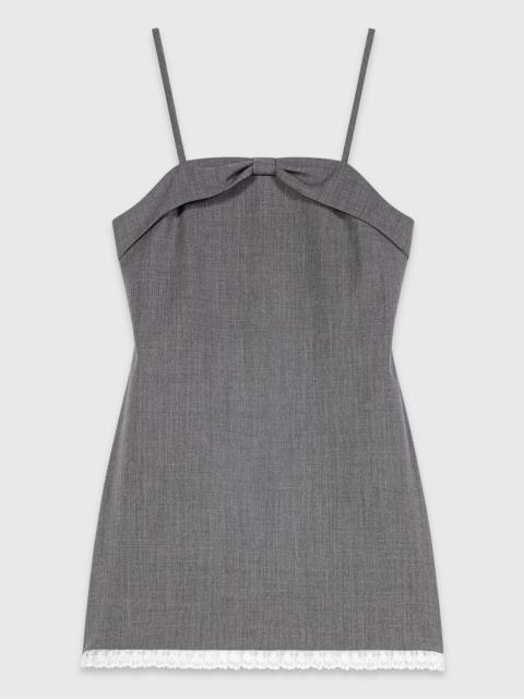 maje Short tailored dress with lace
