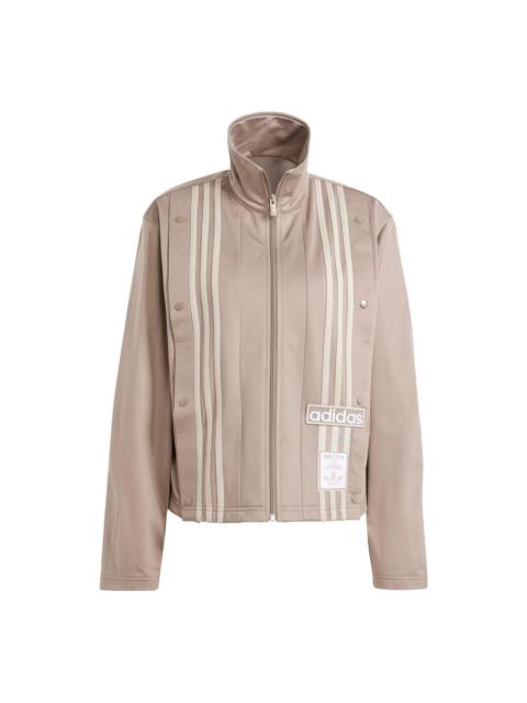 (WMNS) adidas Neutral Court Track Top 'Light Brown' IS5246