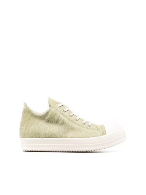 Rick Owens calf-hair lace-up sneakers