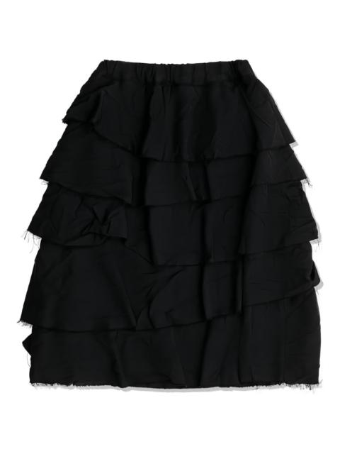 BLACK COMME des GARÇONS ruffled tiered mini skirt