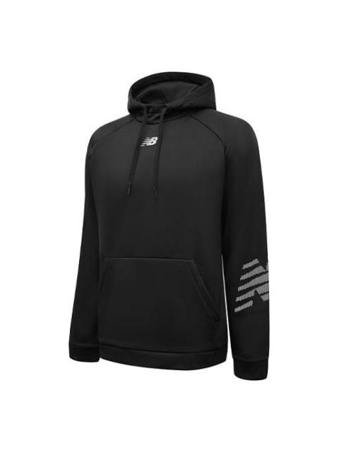 New Balance Men's New Balance Logo Printing Athleisure Casual Sports Pullover Black MT11021-BK