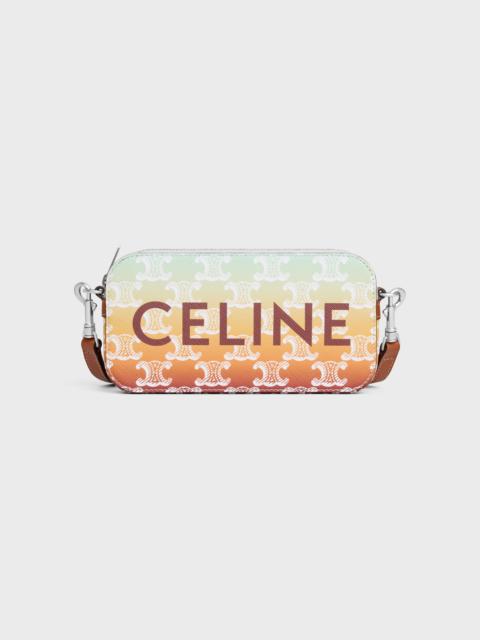 Horizontal pouch in TRIOMPHE CANVAS SUNSET WITH CELINE PRINT