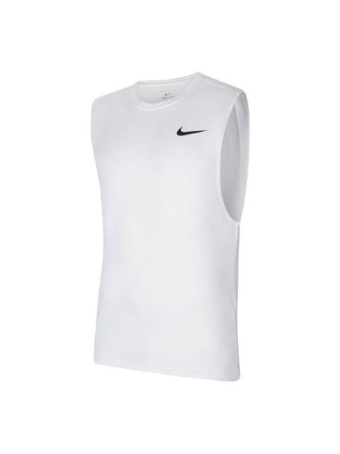 Nike Men's Nike Casual Breathable Running Fitness Training White Vest CZ2410-100