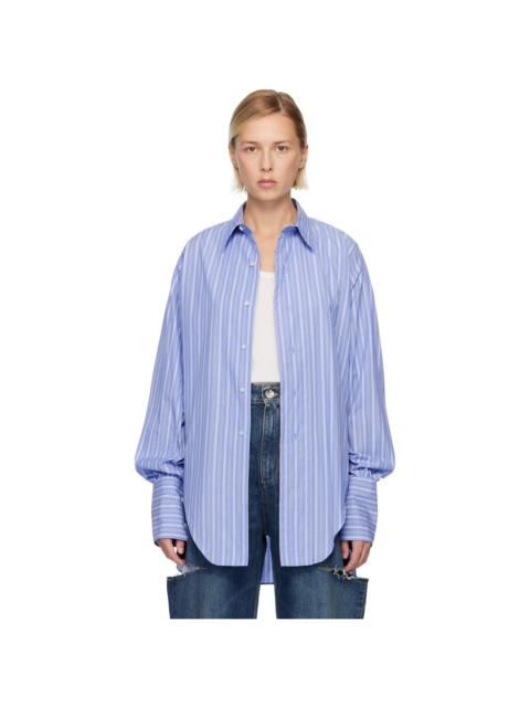 Maison Margiela Blue Cotton Shirt