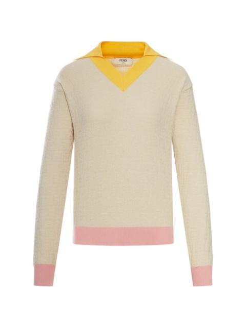 FENDI `Color Block FF` Sweater