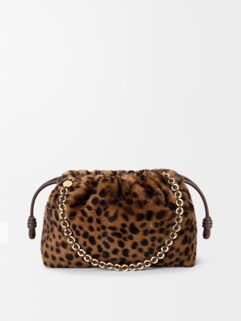 Loewe Medium Flamenco purse in printed shearling