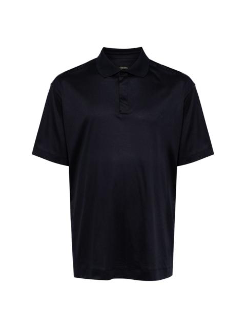 short-sleeve cotton polo shirt