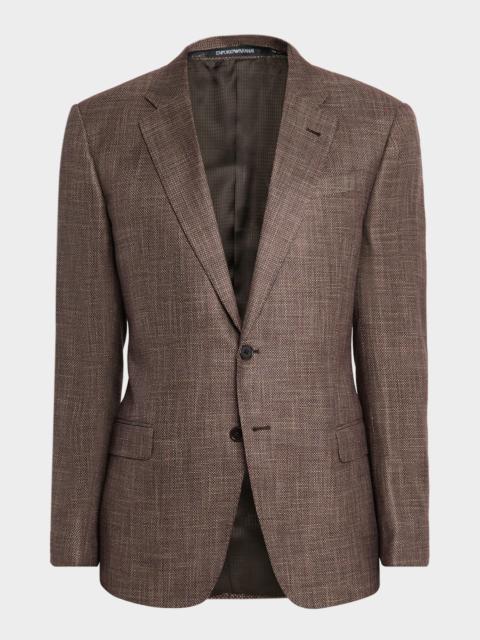 EMPORIO ARMANI Men's Bamboo Viscose Birdseye G Line Sport Coat