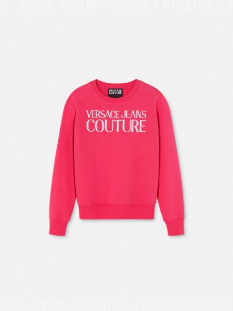 VERSACE JEANS COUTURE Embroidered Logo Sweatshirt