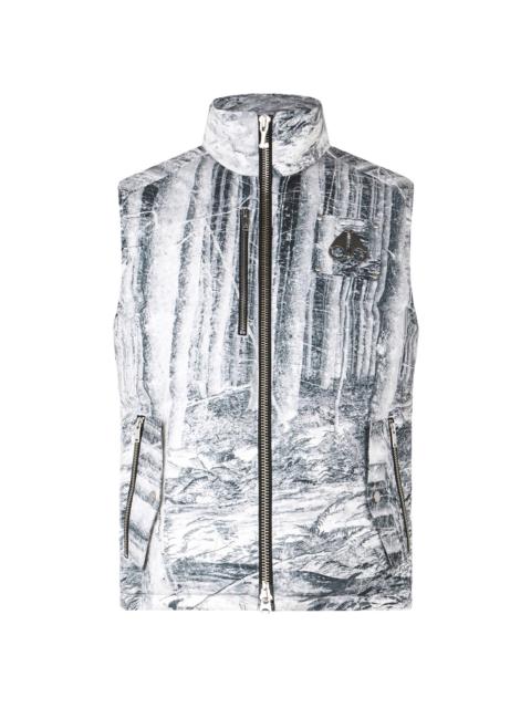 MOOSE KNUCKLES Men's Westmount Printed Down Vest - Forest Print