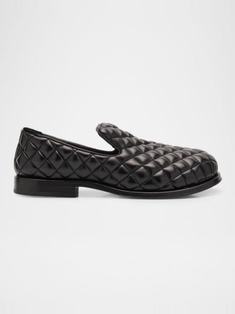 Moschino Men's Camden Quilted Leather Loafers