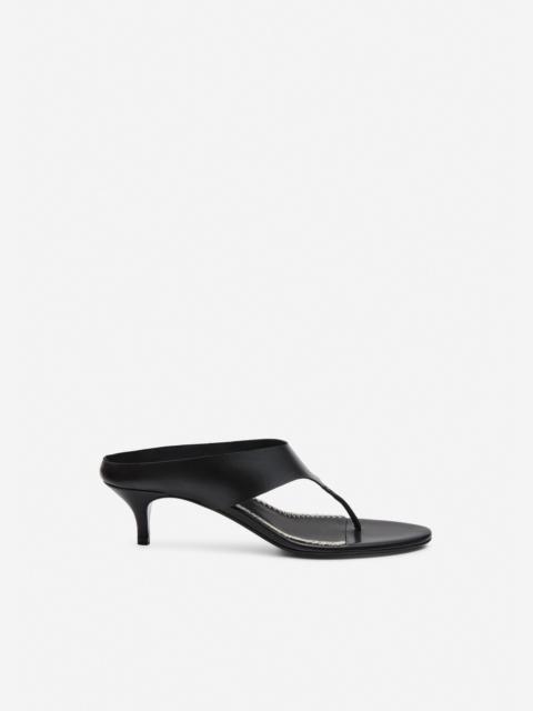 MAGDA BUTRYM Thong sandals in black leather