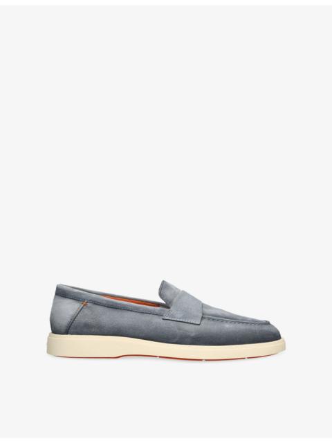 Santoni Detroit Suede Loafers