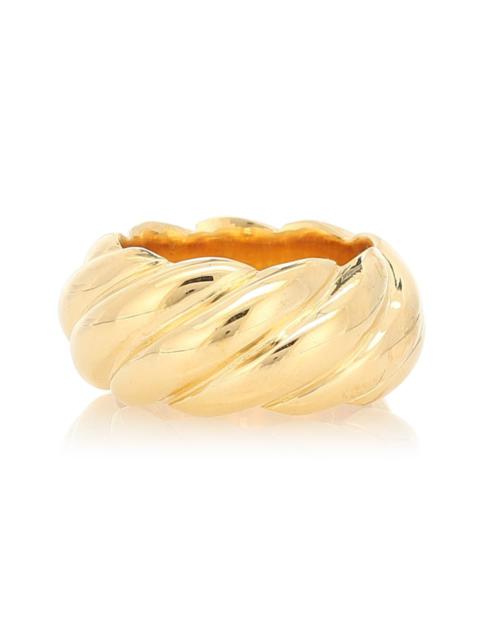 Sophie Buhai Large Rope 18kt gold vermeil ring