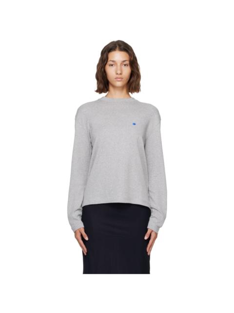 Jil Sander Gray Cotton Cashmere T-shirt