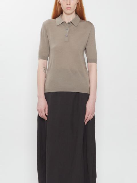Studio Nicholson Short Sleeve Polo — Taupe