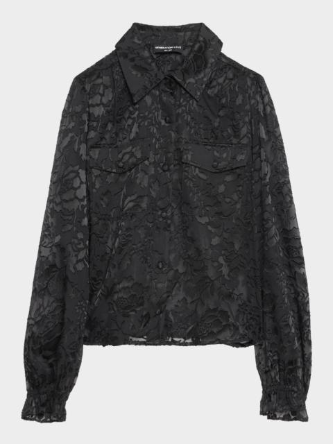GENERATION LOVE Priya Floral Burnout Shirt