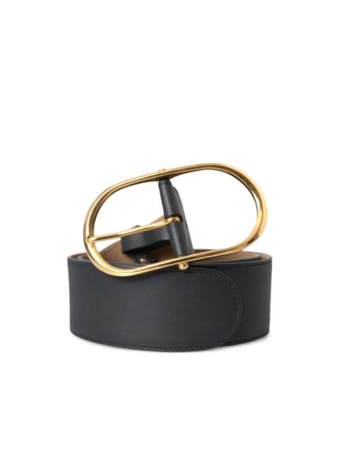 Dolce & Gabbana oval-buckle leather belt
