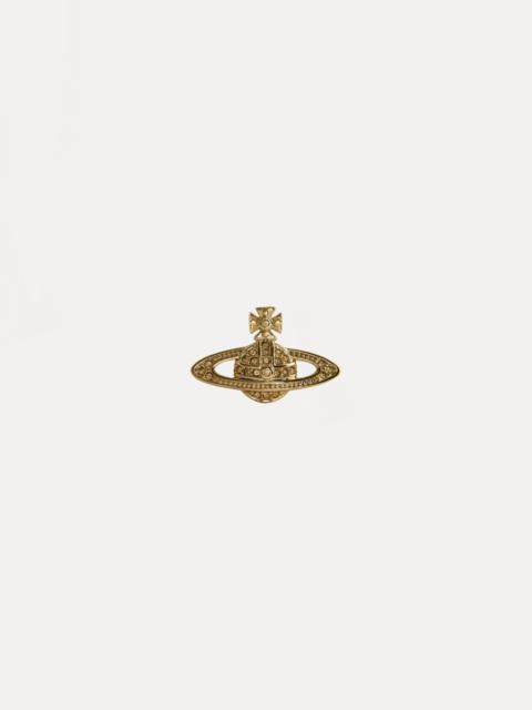 Vivienne Westwood MINI BAS RELIEF CLUTCH PIN GOLD-TONE