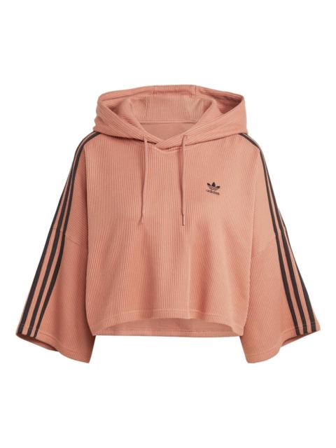adidas (WMNS) adidas Adicolor Cropped Hoodie 'Pink' IC5459