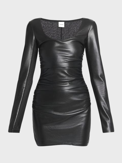 Sosha Alt-Leather Mini Dress