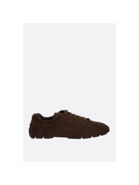 Prada PRADA Montecarlo Re-Edition 2005 $1120 Dark Brown Suede Snea