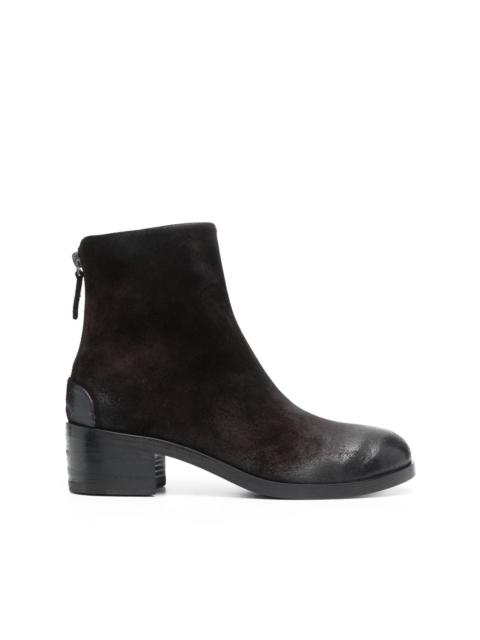 round-toe 50mm leather boots