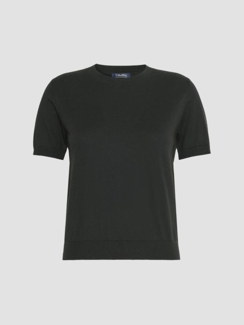 Max Mara Women's Cashmere, Cotton and Silk Yarn Jumper - Dark Green