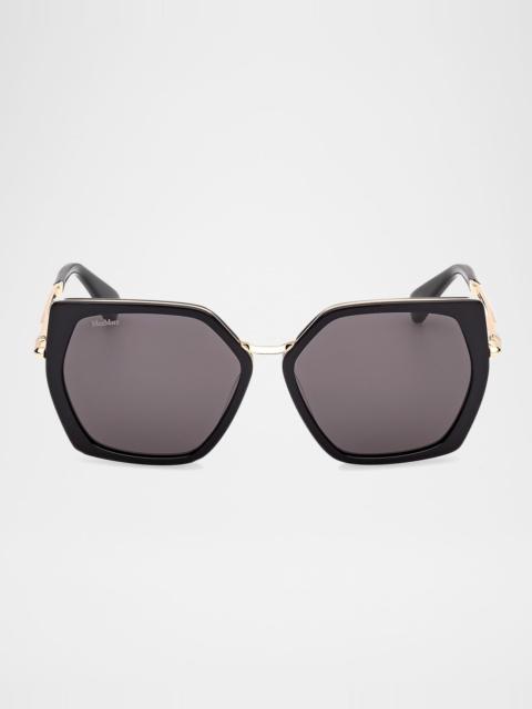 Max Mara Miller-5 Acetate Square Sunglasses