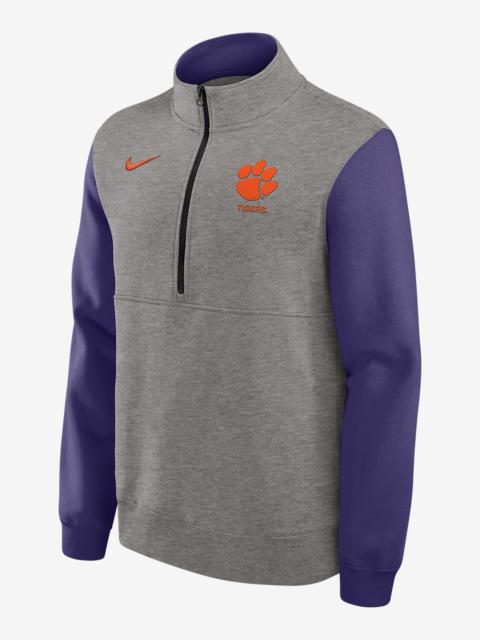Nike Clemson Club Men's Nike College 1/2-Zip Crew