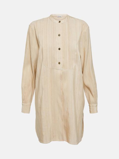 Loro Piana Striped silk minidress