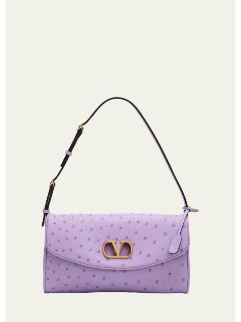 Valentino Devain Logo Leather Top Handle Bag