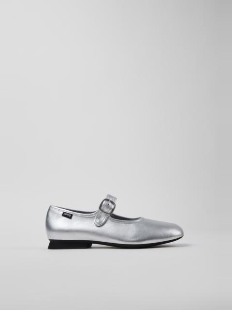 CAMPERLAB Gray Leather Ballerinas for Women.