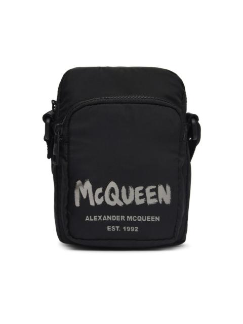 Alexander McQueen graffiti logo-print messenger bag