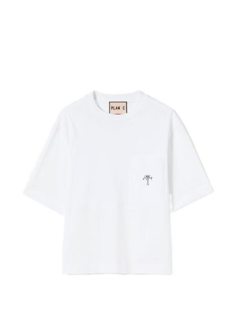 Plan C graphic-pocket T-shirt