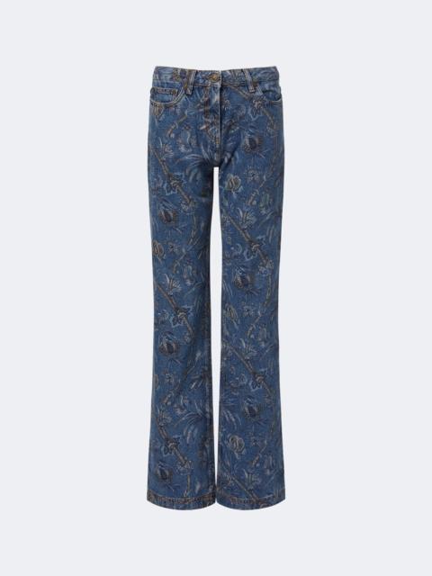 Etro Printed wide-leg jeans