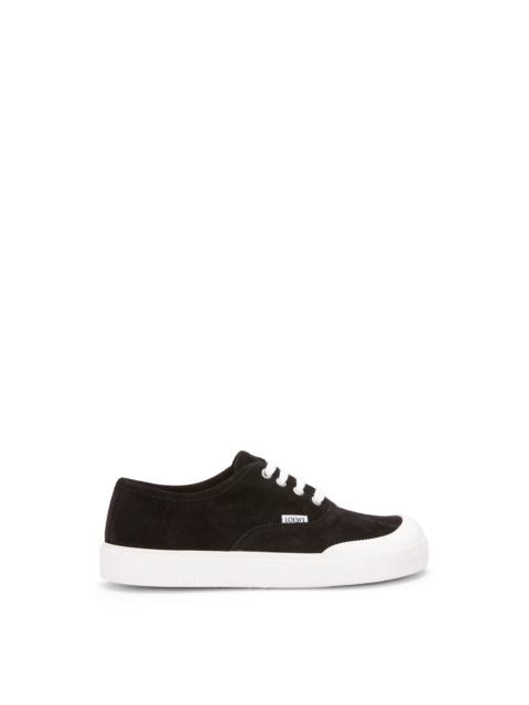 Loewe Terra Vulca lace-up sneaker in suede