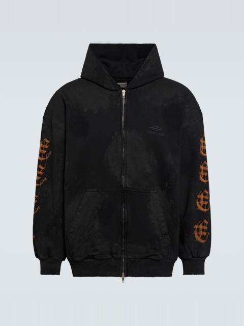 BALENCIAGA Logo cotton hoodie