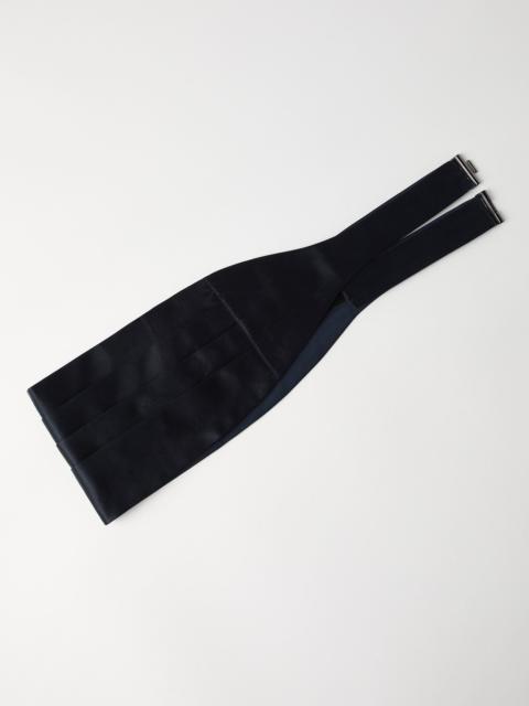 Brunello Cucinelli Silk and cotton satin cummerbund