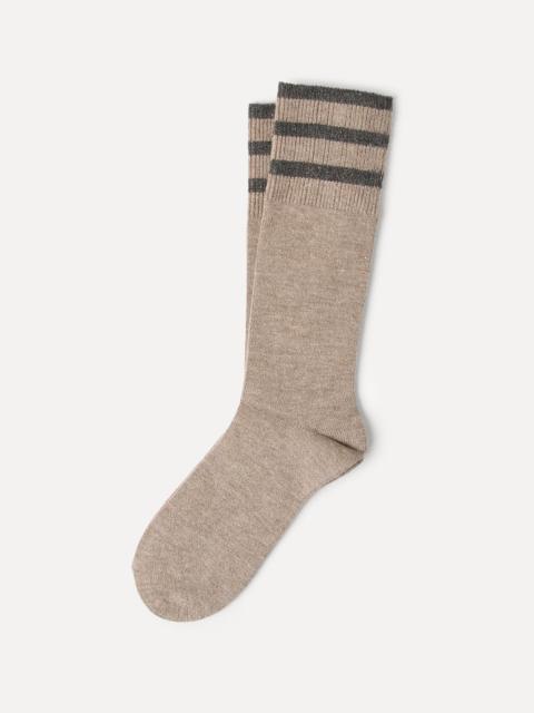 Brunello Cucinelli Sparkling cashmere knit socks